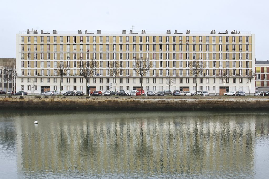 Le Havre habitation, architecture d'une barre de logements, photographie Claude Lecante