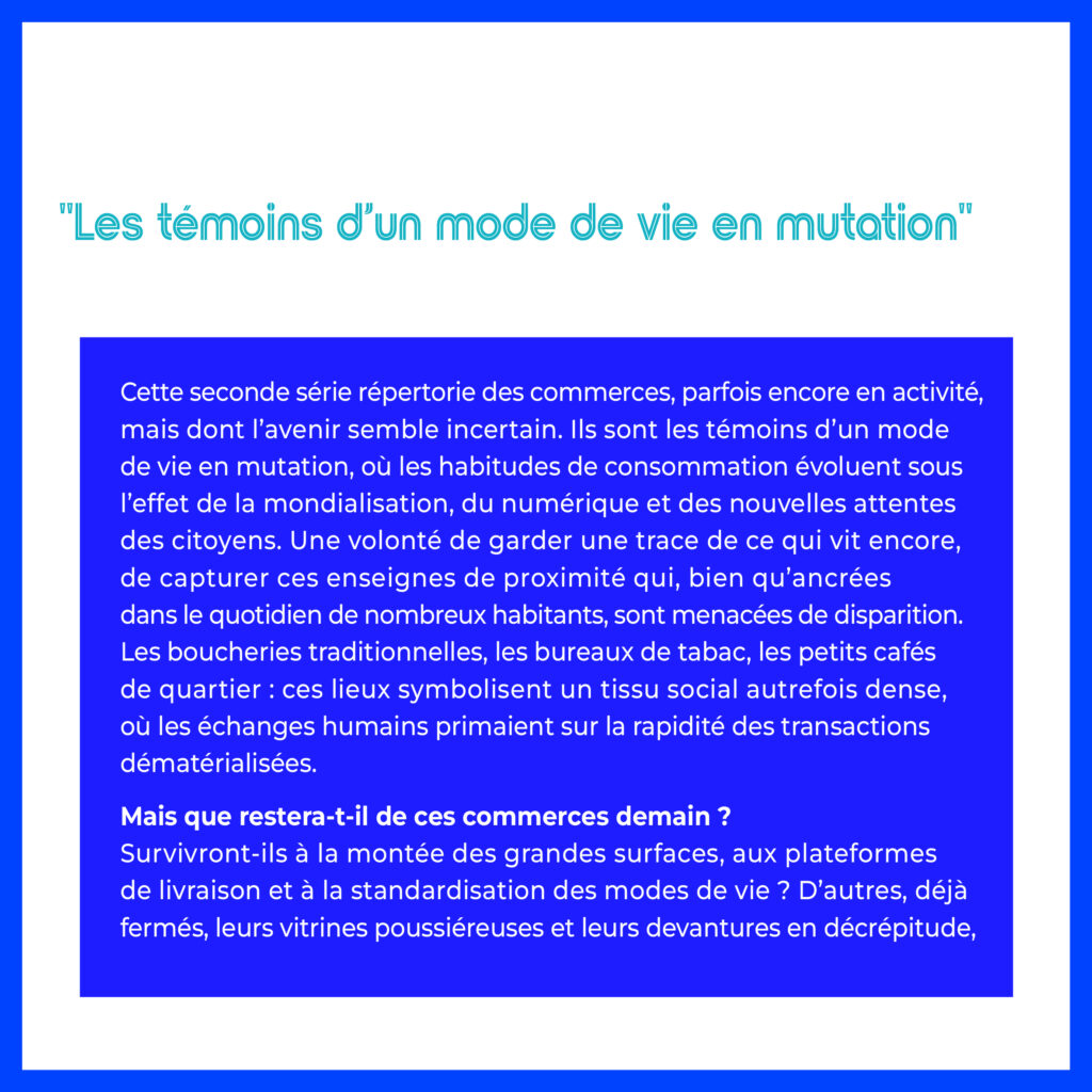 Série de photographies relevant de vieilles boutiques ou devantures de magasins encore ouverts ou fermés. Travail sur le changement de consommations dans les villes et villages et des commerces de proximité. Travail d'une photographie dite sociale de ce qui est amené à certainement disparaitre dans le futur. #depardon #doisneau #derien #claudelecante #clecantephotography #socialphotography #streetphotography